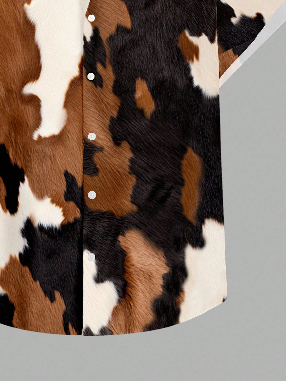 2026 New LEGN Wild West Cowboy Faux Cowhide Fashion Casual Men'S Shirt Ideal Gift