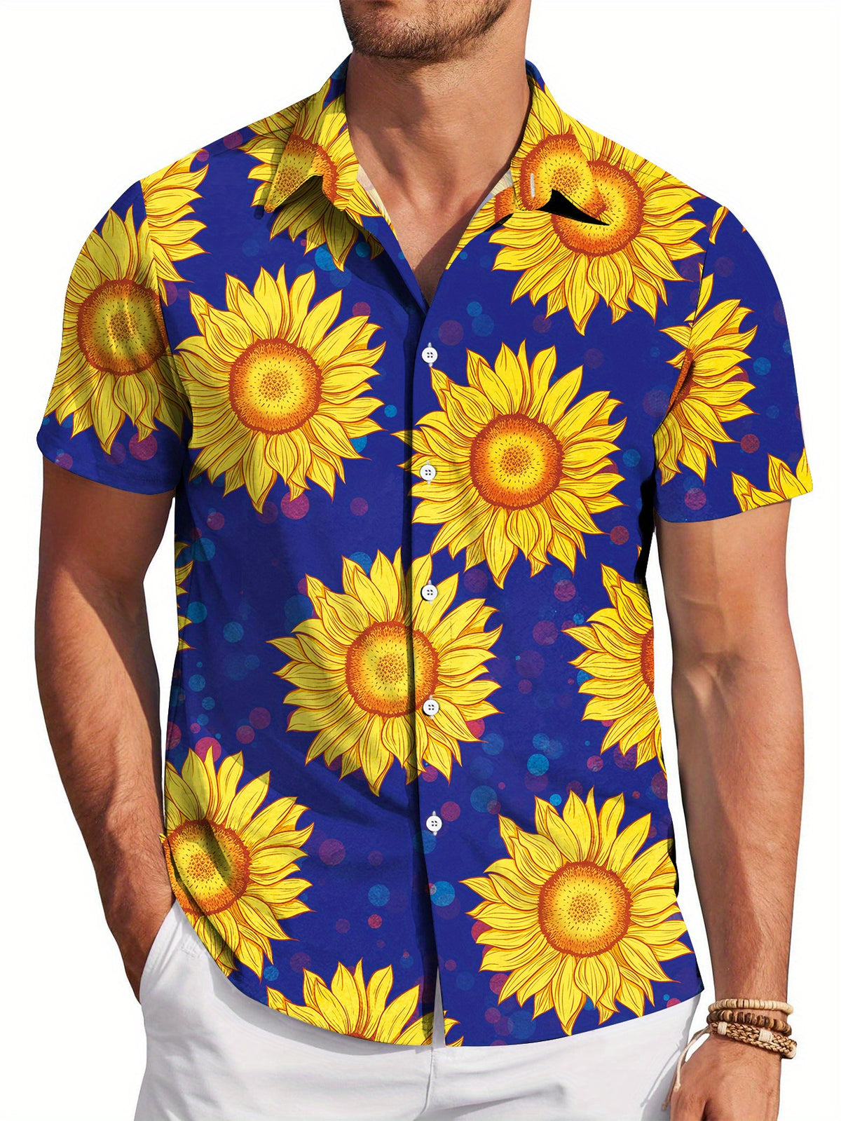 Men'S Casual Shirt, Comfortable Short Sleeve Top, Summer Vacation Shirt, Casual Party Wear And Summer Outdoor Activities