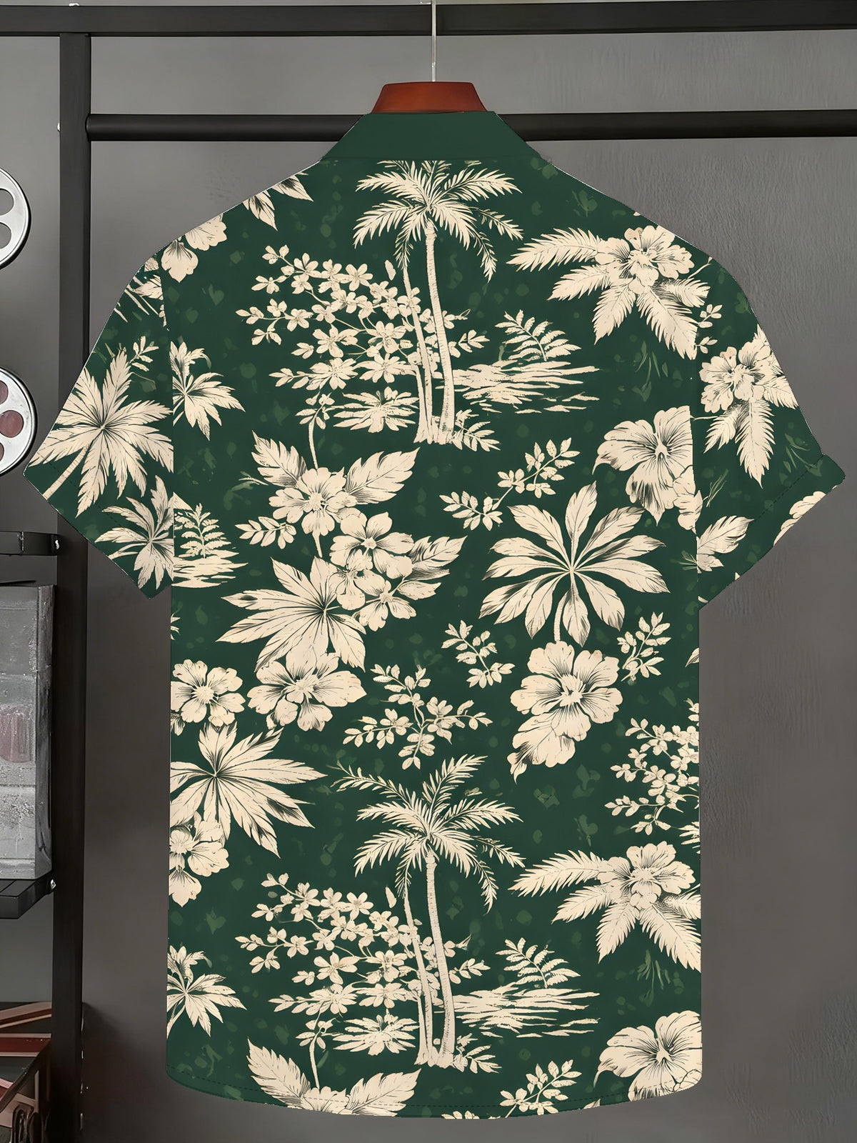 Men'S Patterned Printed Short-Sleeve Casual Shirt Men'S Everyday Casual Short-Sleeve Shirt