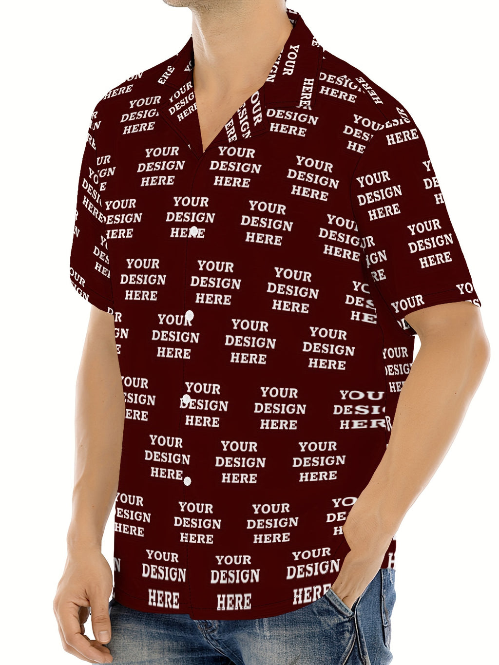 Jiao Jia+ Custom Product - Custom CUSTOM Summer Personalized Cartoon Print Ocean Animal Casual Shirt