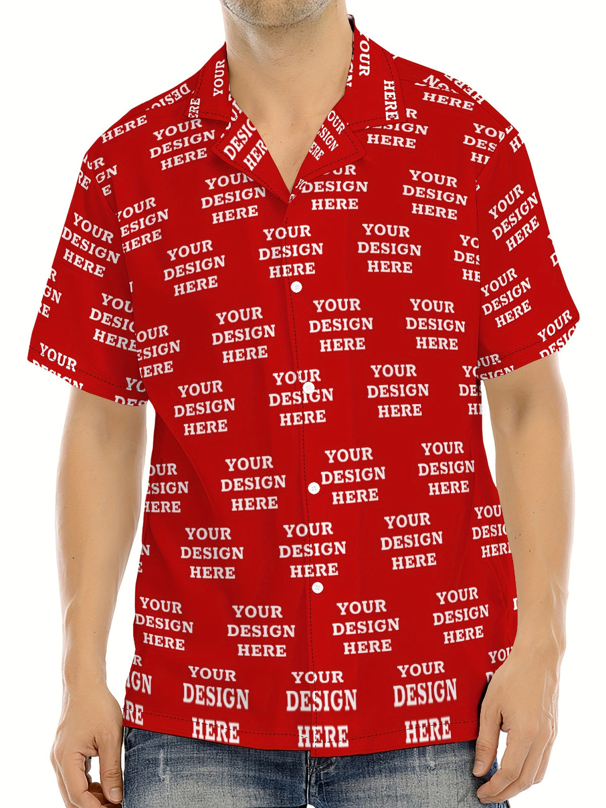 Jiao Jia+ Custom Product - Custom CUSTOM Summer Personalized Cartoon Print Ocean Animal Casual Shirt